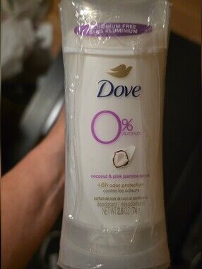 Lot Of 6 Dove 0% Aluminum Coconut & Pink Jasmine Deodorant Stick - White